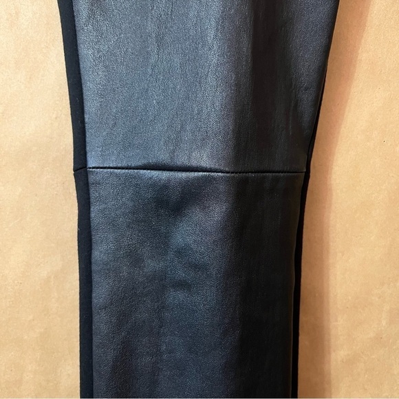 Akris Punto | Fancy Pants in Lamb Nappa Leather High Rise Trousers Black Size 10 - Picture 6 of 13